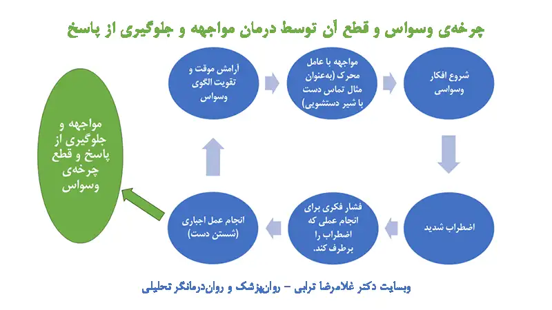 چرخهی وسواس (OCD) و نقش درمان مواجهه و جلوگیری (ٍERP) از پاسخ